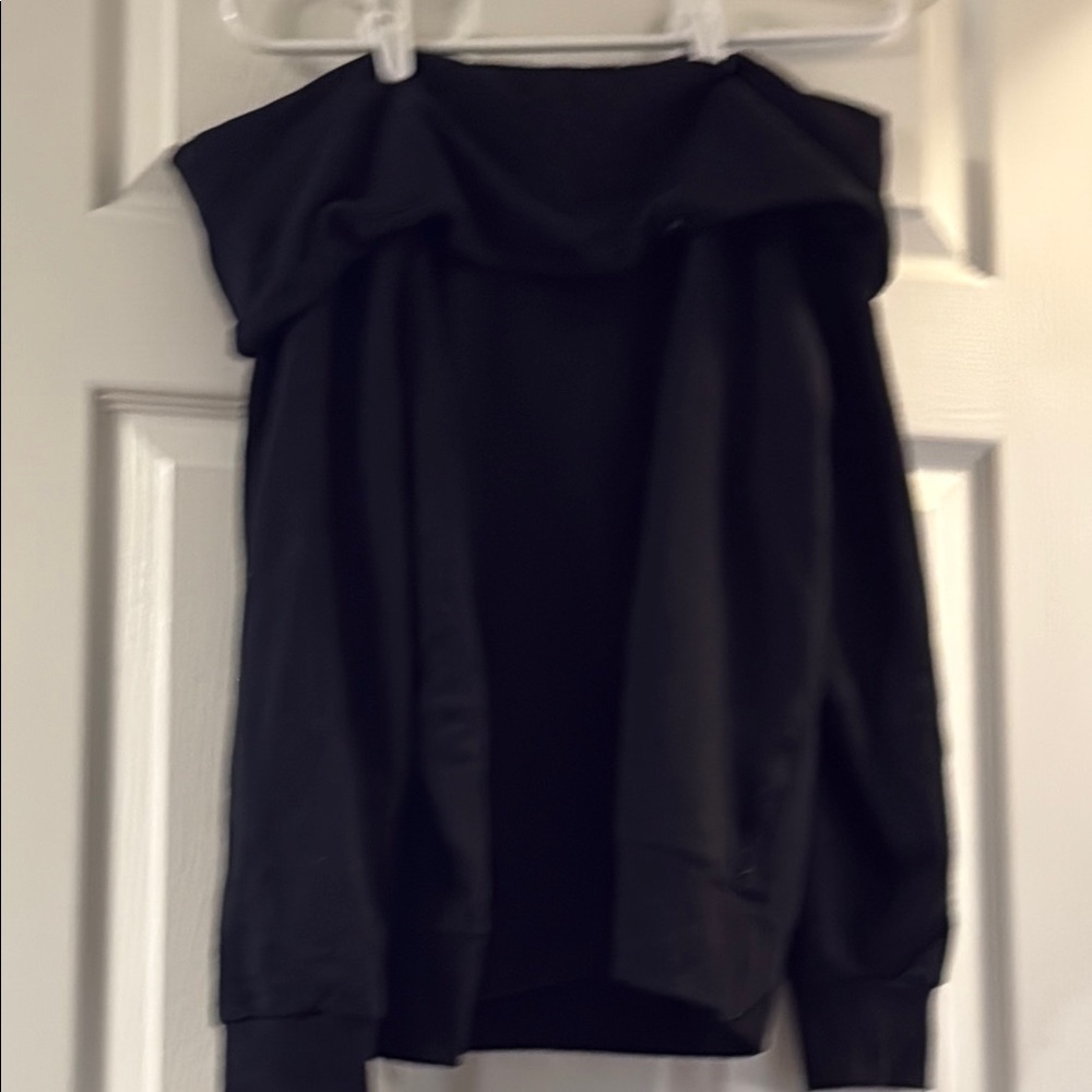 Victoria's Secret Sport Black Off-the-Shoulder Sweater